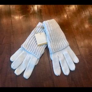 Limited Edition cream gloves.